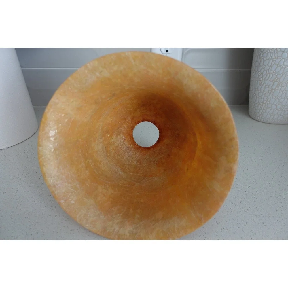 Vintage lamp shade Light Fixture‎ covers tortoise brown